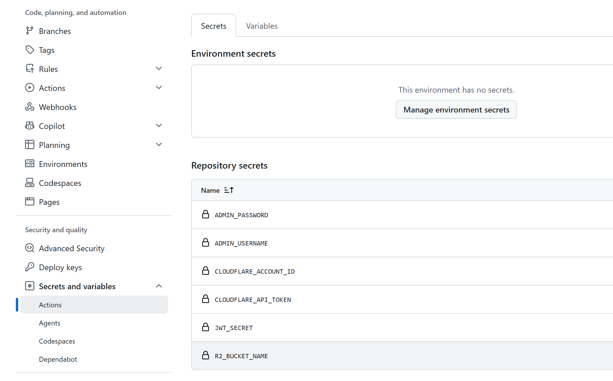Cloudflare Workers dashboard